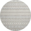 Dalyn Neo NO5 Ivory Machine Washable Area Rug Round Main Image