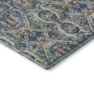 Dalyn Neo NO6 Denim Machine Washable Area Rug Corner Image