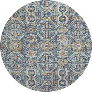 Dalyn Neo NO6 Denim Machine Washable Area Rug Round Main Image