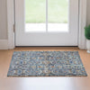 Dalyn Neo NO6 Denim Machine Washable Area Rug Scatter Lifestyle Image Feature