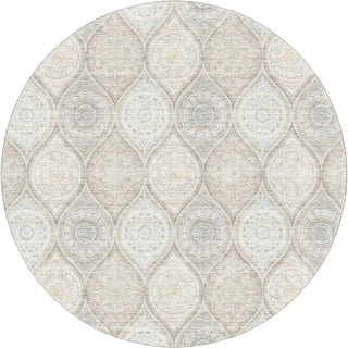Dalyn Neo NO7 Linen Machine Washable Area Rug Round Main Image