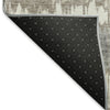Dalyn Neo NO9 Taupe Machine Washable Area Rug Backing Image