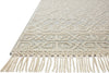 Loloi II Noelle NOE-03 Ivory/Blue Area Rug Corner Image