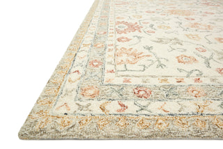 Loloi Norabel NOR-03 Ivory/Rust Area Rug Corner Image