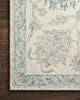 Loloi Norabel NOR-04 Ivory/Blue Area Rug Lifestyle Image Feature