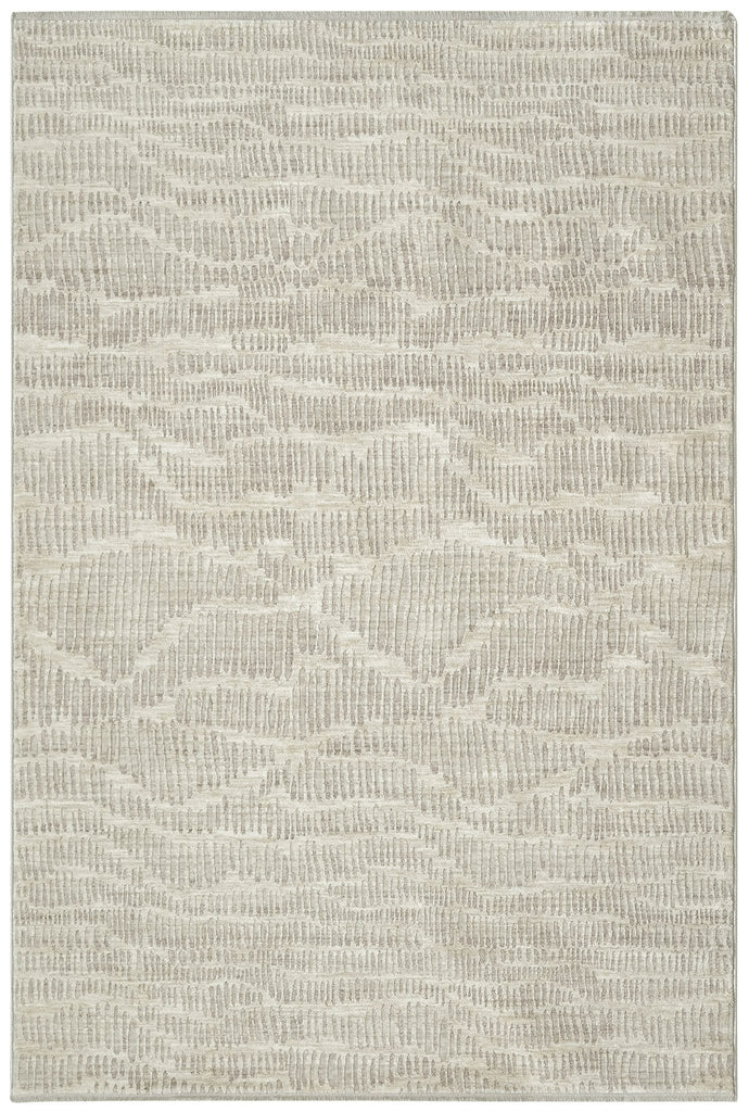 Ck079 Notes NOT01 Ivory Silver Area Rug by Calvin Klein main image