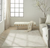 Ck079 Notes NOT01 Ivory Silver Area Rug by Calvin Klein Room Image Feature