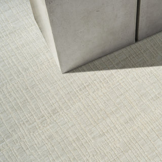 Ck079 Notes NOT02 Silver Ivory Area Rug by Calvin Klein Corner Image