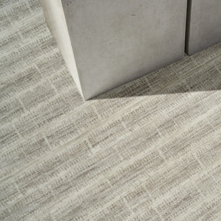 Ck079 Notes NOT04 Ivory Grey Area Rug by Calvin Klein Corner Image