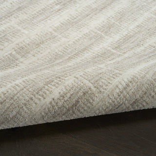 Ck079 Notes NOT04 Ivory Grey Area Rug by Calvin Klein Corner Image