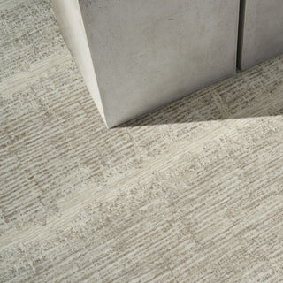 Ck079 Notes NOT06 Ivory Grey Area Rug by Calvin Klein Texture Image