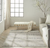 Ck079 Notes NOT06 Ivory Charcoal Area Rug by Calvin Klein Room Image Feature