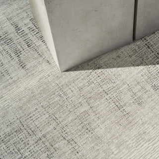Ck079 Notes NOT06 Ivory Charcoal Area Rug by Calvin Klein Corner Image