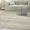 Ck079 Notes NOT06 Ivory Grey Area Rug by Calvin Klein Corner Image
