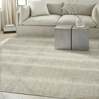 Ck079 Notes NOT06 Ivory Grey Area Rug by Calvin Klein Corner Image