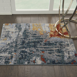 Nourison Artworks ATW03 Slate/Brick Area Rug Main Image