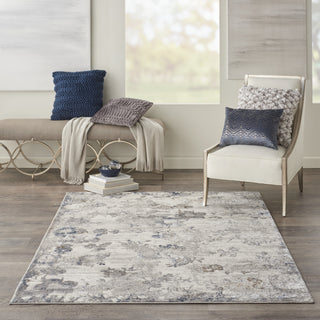 Nourison Royal Terrace KI40 Ivory/Grey Area Rug by Kathy Ireland Room Image Feature
