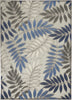 Aloha ALH18 Grey/Blue Area Rug by Nourison