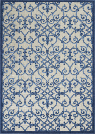 Aloha ALH21 Grey/Blue Area Rug by Nourison