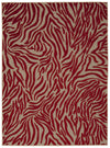 Nourison Aloha ALH04 Red Area Rug 6' X 8'