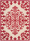 Nourison Aloha ALH12 Red Area Rug 6' X 8'