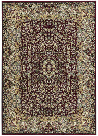 Nourison Antiquities ANT05 Stately Empire Burgundy Area Rug 6' X 8'