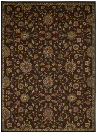 Nourison Ancient Times BAB05 Treasures Brown Area Rug 8' X 11'