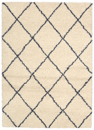 Nourison Brisbane BRI03 Ivory Blue Area Rug 6' X 8'