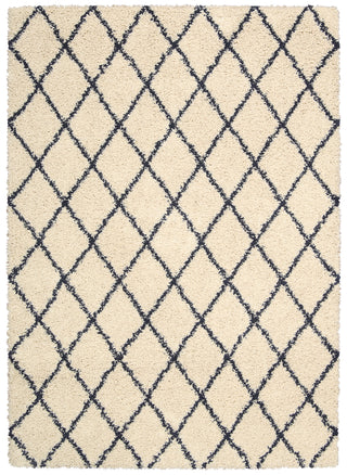 Nourison Brisbane BRI08 Ivory Blue Area Rug 5' X 7'