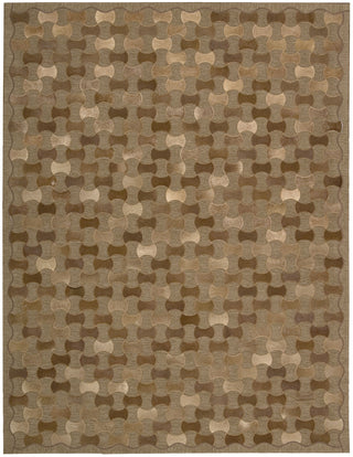 Nourison Chicago CHI01 Brown Area Rug 6' X 8'