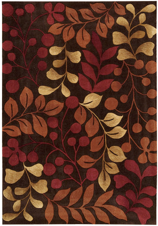 Nourison Contour CON02 Chocolate Area Rug 5' X 8'