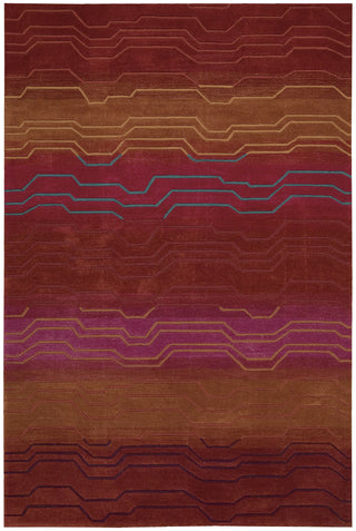 Nourison Contour CON04 Sunburst Area Rug 5' X 8'