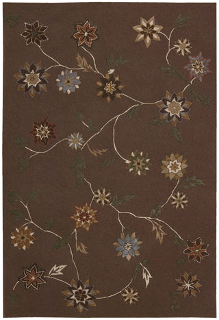 Nourison Contour CON05 Brown Area Rug 5' X 8'