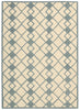 Nourison Decor DER03 Ivory Blue Area Rug 5' X 7'