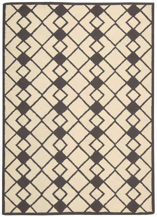 Nourison Decor DER03 Ivory Grey Area Rug 5' X 7'