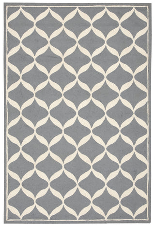 Nourison Decor DER06 Slate White Area Rug 5' X 7'