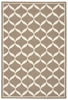 Nourison Decor DER06 Taupe White Area Rug 5' X 7'