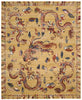 Nourison Dynasty DYN02 Empire Ochre Area Rug by Barclay Butera 9' X 9'