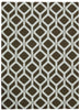 Nourison Enhance EN003 Chocolate Blue Area Rug 5' X 7'