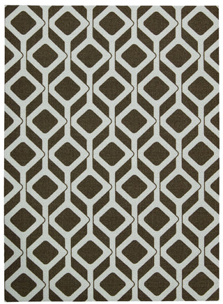 Nourison Enhance EN003 Chocolate Blue Area Rug 5' X 7'