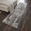 Nourison Fusion FSS10 Grey Area Rug Room Image