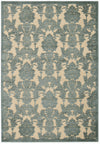 Nourison Graphic Illusions GIL03 Teal Area Rug 6' X 8'