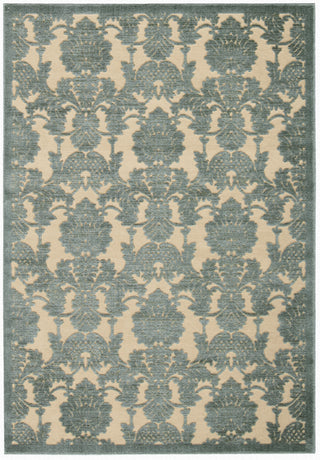 Nourison Graphic Illusions GIL03 Teal Area Rug 6' X 8'