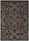 Nourison Graphic Illusions GIL05 Black Area Rug 6' X 8'