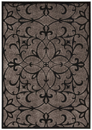 Nourison Graphic Illusions GIL05 Black Area Rug 6' X 8'