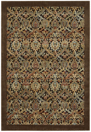 Nourison Graphic Illusions GIL15 Chocolate Area Rug 6' X 8'