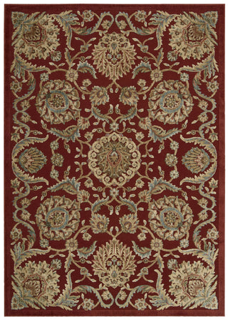 Nourison Graphic Illusions GIL17 Red Area Rug 6' X 8'