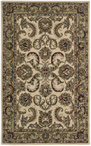 Nourison India House IH47 Ivory Gold Area Rug 5' X 8'