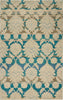 Nourison India House IH91 Ivory/Teal Area Rug Main Image