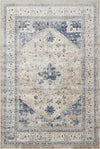 Nourison Ki25 Malta MAI02 Beige Blue Area Rug 5' X 8'